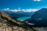 Looking back over Bow Lake.