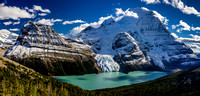 Berg Lake and Mount Robson.