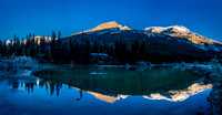 Berg Lake reflections.