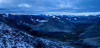 An early morning pano from freshly snowed scree. It's actually much darker than on this photo.