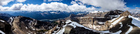 Panorama over our ascent valley and Hwy #11.