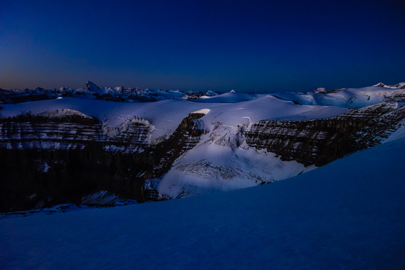 Pre-dawn on the Monchy Icefield.