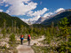 We start off down the well maintained Yoho Valley trail in perfect weather.