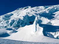 Crevasses and seracs on Balfour's east aspect.