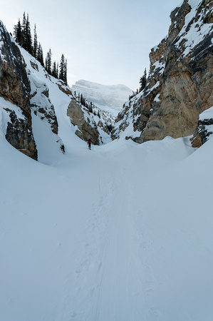 The Bow Glacier approach canyon.