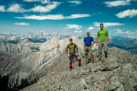 Tom, Wietse and Vern on the summit of Mount Murray.