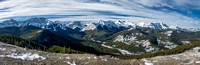 Another great summit panorama looking up the Sheep River to Gibraltar - another mountain on my "todo" list.
