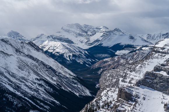 Puma Mountain is over 10,200 feet high and at the north end of the Palliser Range.