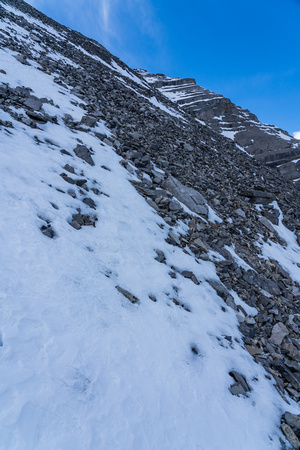 This gives a better idea of the steepness on the east face.