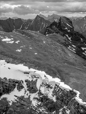 The east end of Helena Ridge from the summit of Helena Ridge.