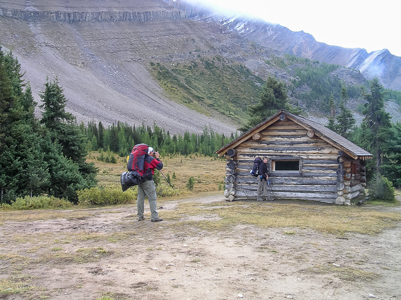 The "half way hut" is a day use cabin only - no overnight stays allowed!