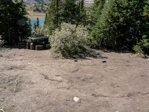 The Baker Lake campground.