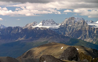 Bident, Quadra and Mount Fay (L to R).