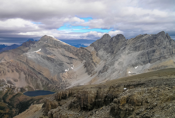 72 hours ago we were starting the Kane Skoki scrambles from Hidden Lake. From L to R, Richardson, Pika and Ptarmigan.