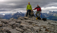 Vern and Jon on the summit of Redoubt.