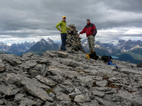 Vern and Jon on the summit of Redoubt.