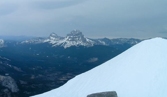 Crowsnest Mountain from the summit of Sentry Mountain.