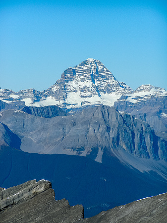 The mighty Mount Assiniboine rises over every other peak for 100 km in every direction! It would be another 8 years before I finally stood on her summit