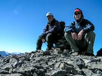 Vern and Sonny on the summit of Outlaw Peak.