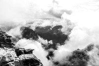 Cloud scenery over Yoho National Park.