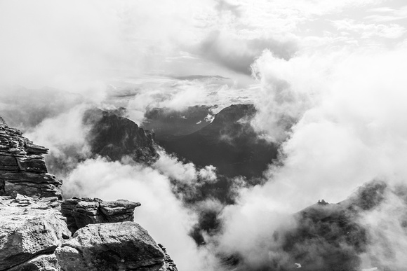 Cloud scenery over Yoho National Park.