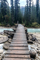 Nearing the Laughing Falls Campground, crossing the Yoho River.