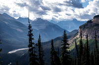Incredible views past the Whaleback (R) down the Yoho River Valley.