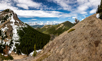 The views start improving dramatically from the second ridge. The High Rock Range is visible at center with Cat Creek hills in the foreground.