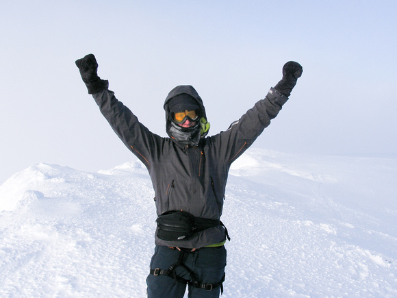 On the summit of Mount Gordon - my first Wapta / Glacier ski experience!