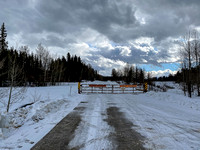 The winter gate on McLean Creek Trail. Don't park too close!