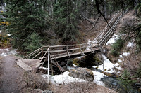 This bridge goes to the old mining site and is falling apart.