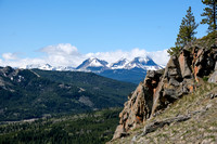 Views to Syncline with its three summits.