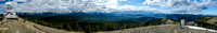 Views west and north to the Clark and Flathead Ranges.