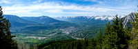 Views back over the town of Fernie towards Morrissey Ridge.