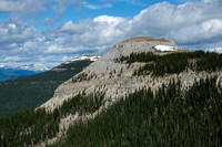 The main summit with Mount Shunda behind.