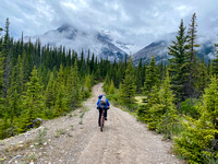 The long bike ride to the Banff boundary.
