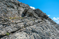 Ascending the west ridge of Gibraltar Mountain.