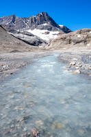 There is plenty of water running off the Clearwater Glacier and melting snow.