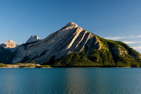 Mount Indefatigable across the lake.