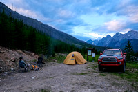 Car camping at the Middle Fork Trailhead.