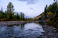 The Highwood River is easy to cross.