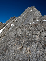 Another view of the crux, you really don't want to slip here.