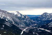 A cool view through the hwy 40 "gap" which is the exit from Kananaskis Country.