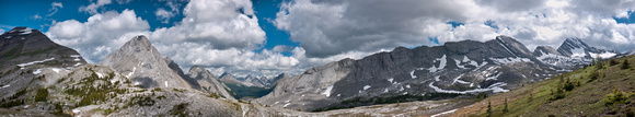 Panorama of the pass area.