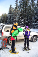 Elk Lakes ACC Hut Family Snowshoe Trip (Click to Load Album)