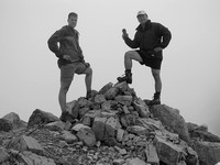 Vern and Sonny on the summit of Mount Cory - 2004.