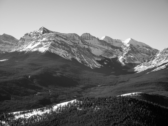 Mount Baril and Cornwell - Fording Pass to the right.