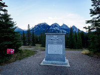 Ex Coelis monument at the Siffleur Falls parking lot.