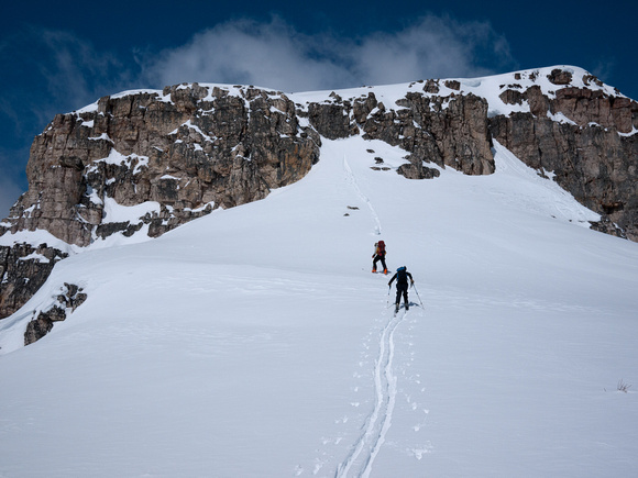 Approaching the crux.