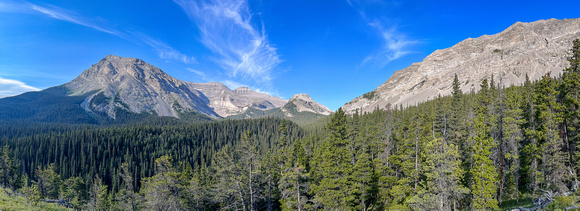 Baril (L), Cornwell and Armstrong visible from the Baril Creek Trail.
